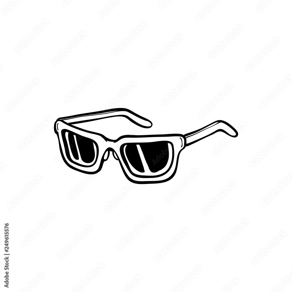 Vector sketch sunglasses icon Vector sketch sunglasses icon