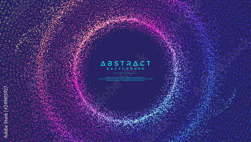 Dynamic abstract liquid flow particles background. Shining abstract particle flow background. Futuristic background with dots combination. Eps10 Vector background.