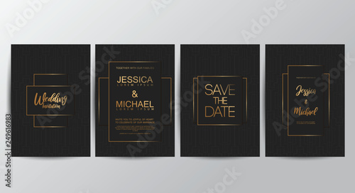 Premium luxury wedding invitation cards
