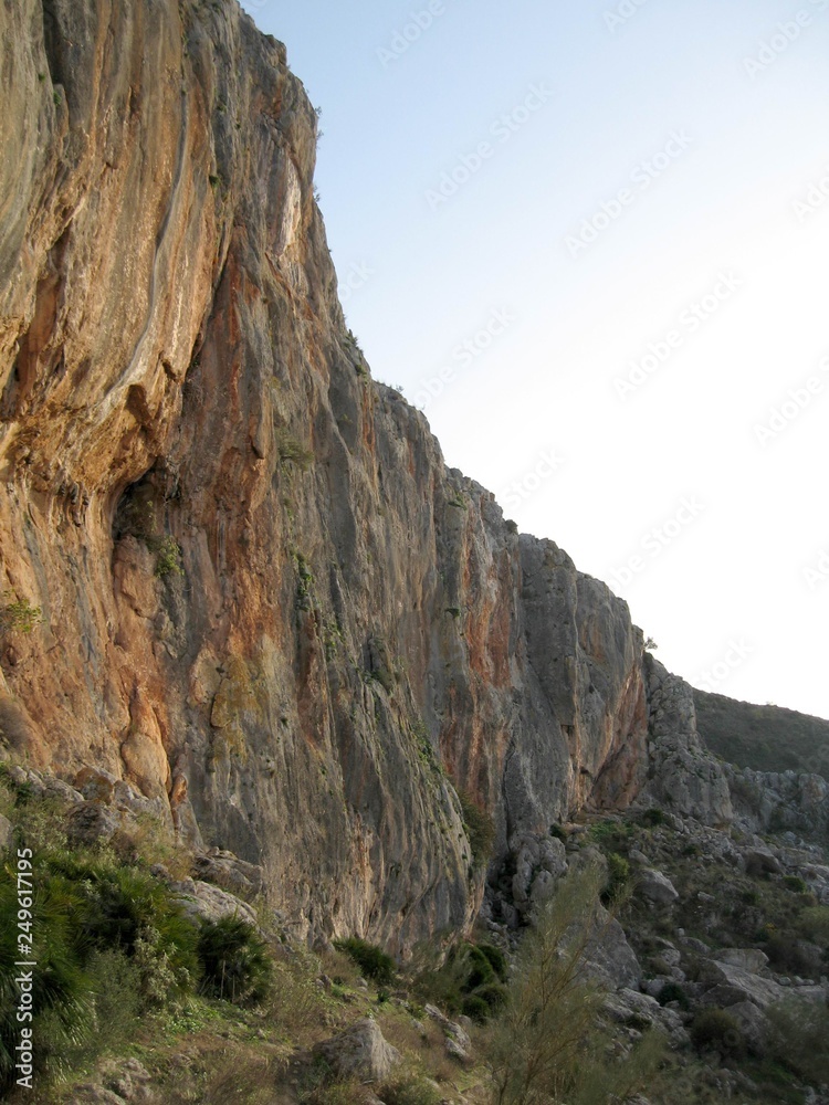 Bergmassiv in Siurana del Priorat Spanien
