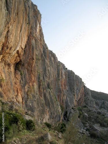 Bergmassiv in Siurana del Priorat Spanien