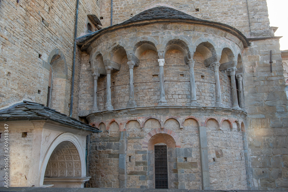 Bergamo outside Colleoni chapel