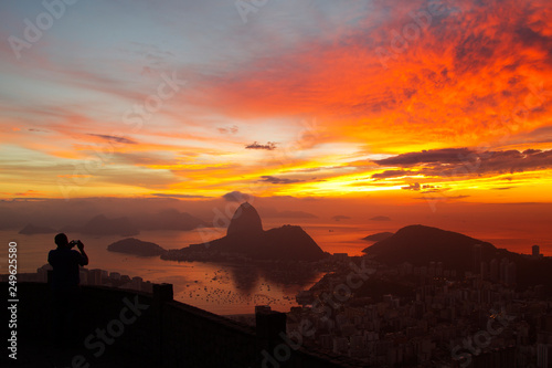 Sugarloaf at sunrise  Rio de Janeiro  Brazil