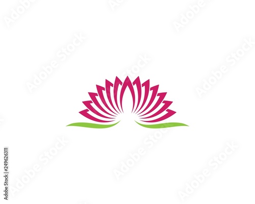 Lotus flowers logo Template
