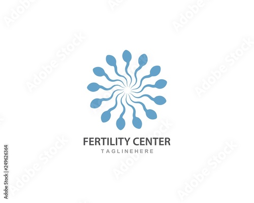 Sperm logo vector