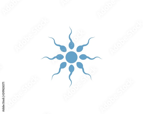 Sperm logo vector