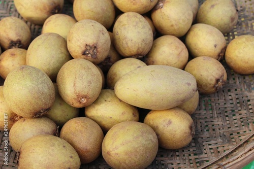 Sapodilla fruit is delicious at street food