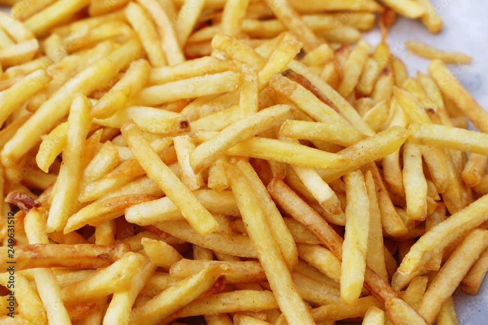 French fries is delicious at street food French fries is delicious at street food