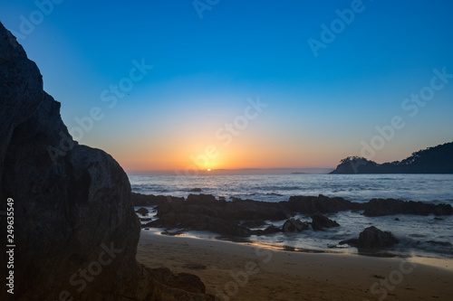 Beautiful sunrise over beach