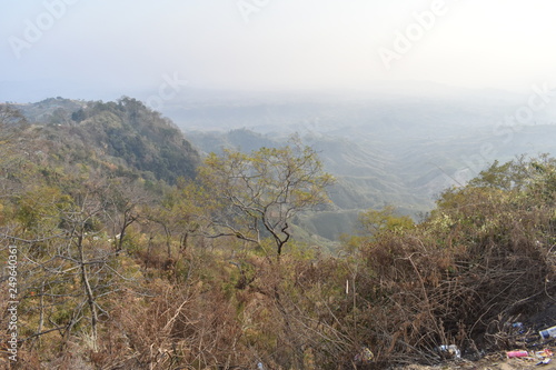 Hilltop view at afternoon from Konglak hilltop at Sajek Valley in Rangamati photo