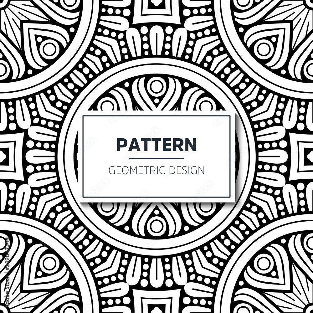 Fototapeta premium Seamless ethnic and tribal pattern
