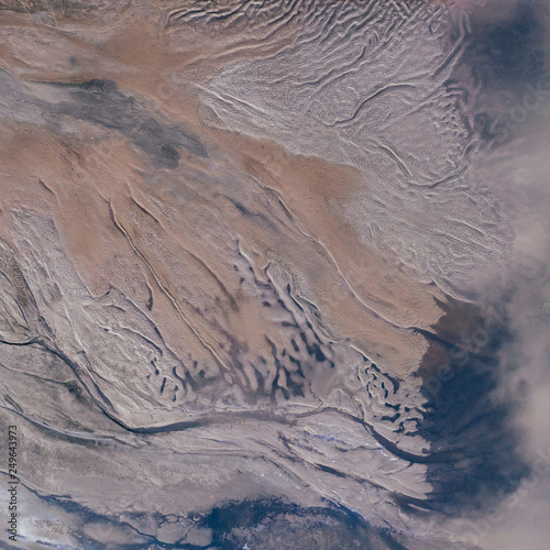 Fotografia Aerial view of degraded landscape