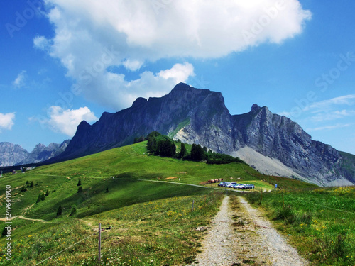 Girenspitz and Gauschla mountains in the Rätikon range of the Alps - Canton of St. Gallen, Switzerland photo