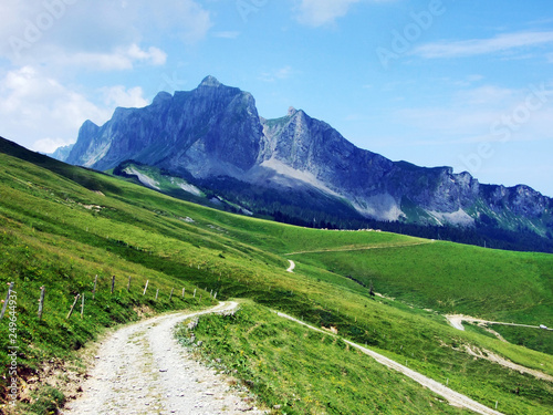 Girenspitz and Gauschla mountains in the Rätikon range of the Alps - Canton of St. Gallen, Switzerland photo