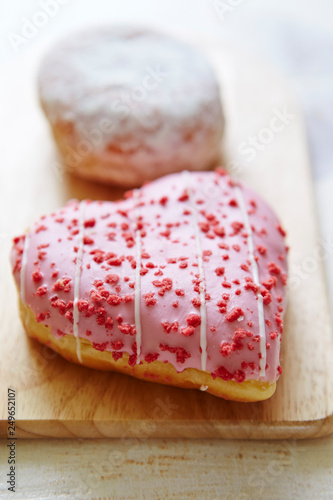 Heart shape donuts