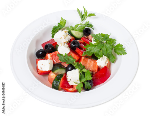 Delicious greek salad.