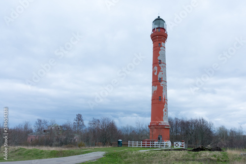 The lighthouse on the shore of the Baltic sea Paldiski