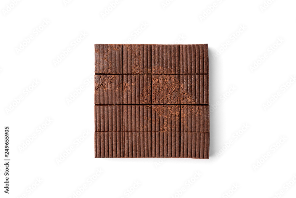 Chocolate toffees isolated on white background. Chocolate toffees isolated on white background.