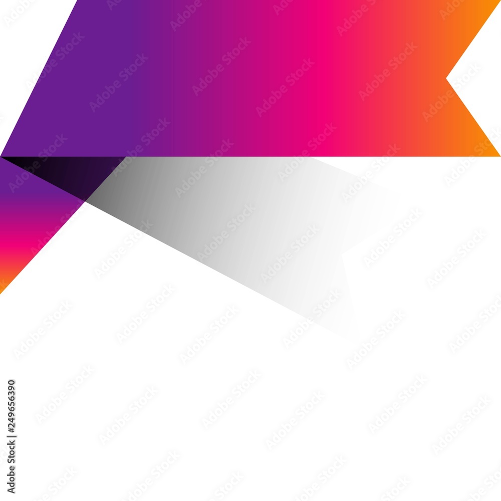 Corner Ribbon Banner Vector, Illustration Corner Ribbon Banner Vector, Illustration