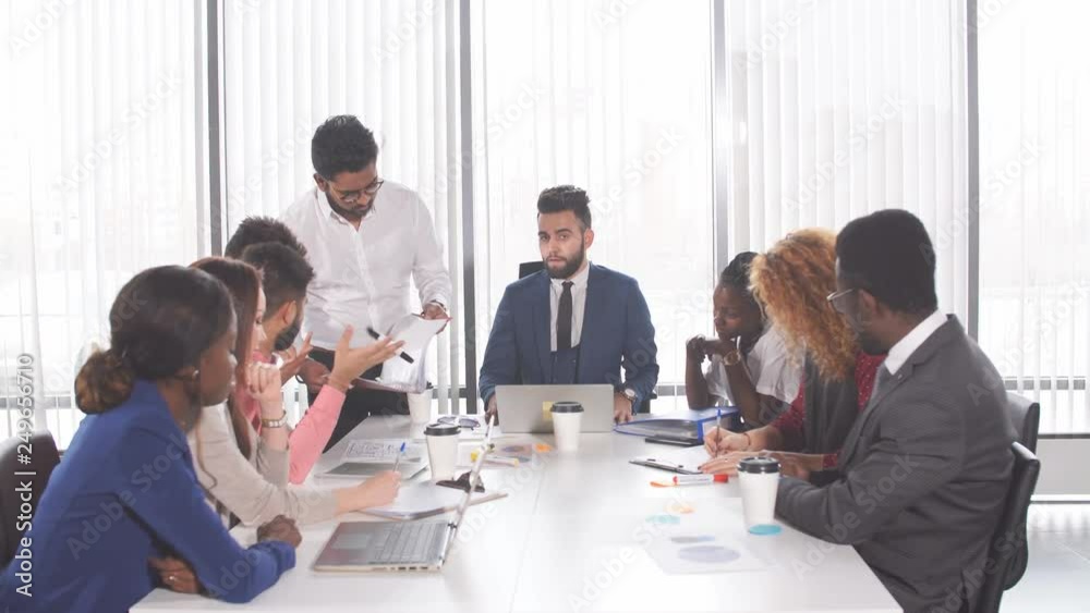 International architect company. Enthusiastic ambitious people offer a plan of reconstruction a new building. International architect company. Enthusiastic ambitious people offer a plan of reconstruction a new building.