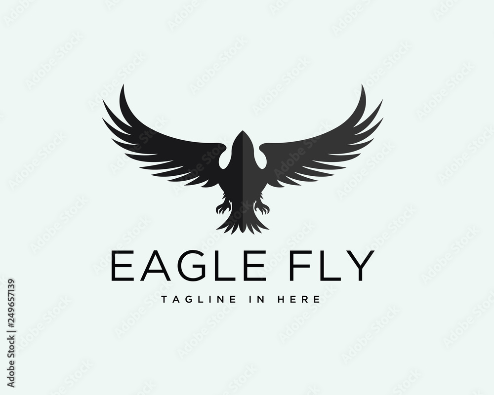 Eagle fly up logo design inspiration Eagle fly up logo design inspiration