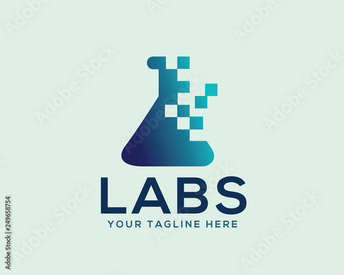 science data labs logo design inspiration