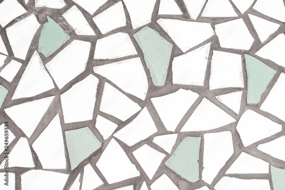 Folk made with tiles that break into small pieces to decorate. Folk made with tiles that break into small pieces to decorate.
