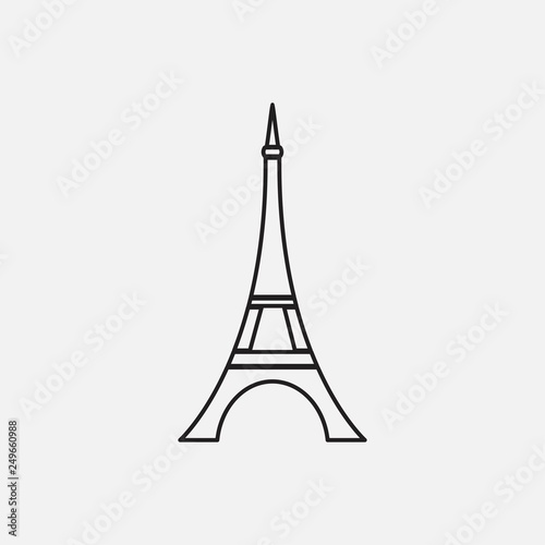Eiffel tower vector illustration