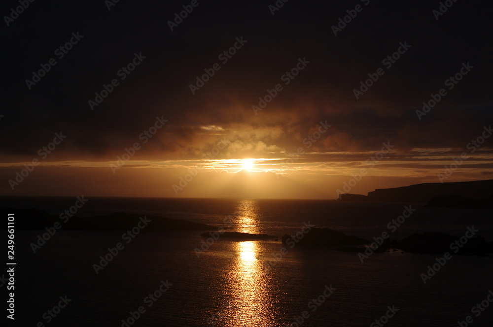 Obraz premium Sonnenuntergang in Schottland