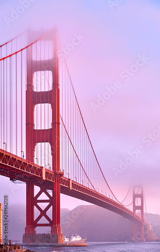 Golden Gate Bridge at sunrise, San Francisco, California #249662138