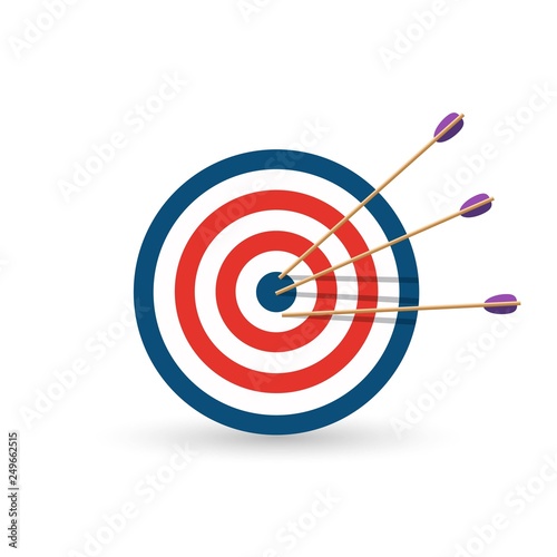 Target with an arrow flat icon © credon2012