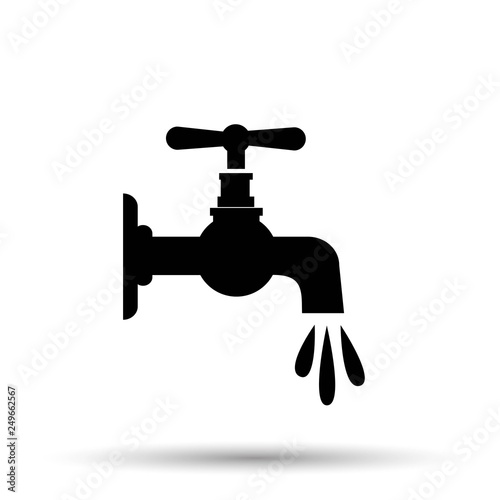 Water tap vector icon