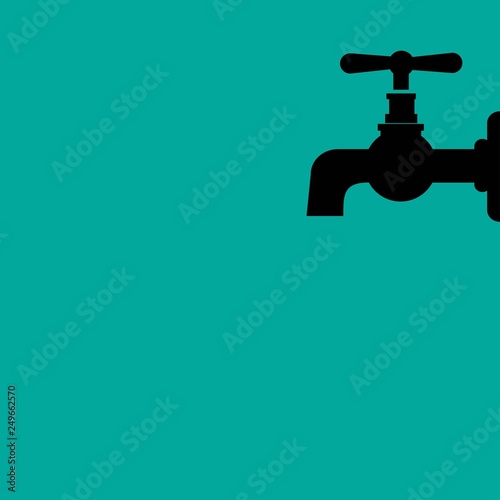 Water tap vector icon