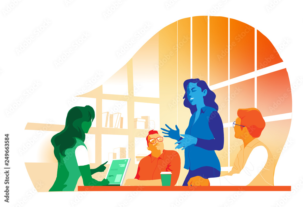 Obraz premium Meeting and teamwork