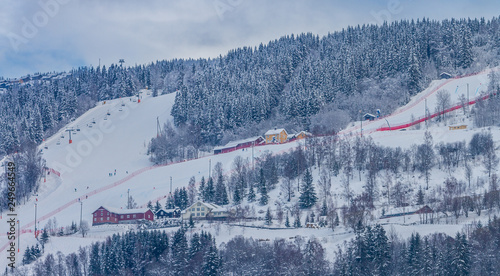 Hafjell ski resort in Norway photo