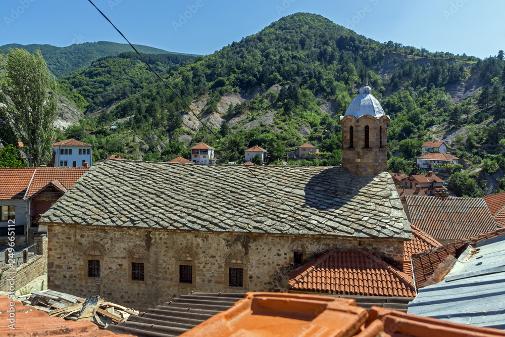 Medieval Orthodox church at the center of town of Kratovo, Republic of North Macedonia