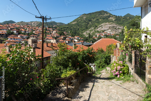 anoramic view of town of Kratovo, Republic of North Macedonia photo