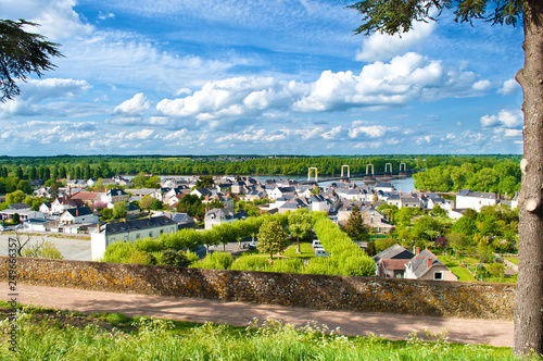 View on a French town La Pommeraye