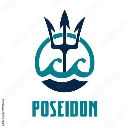 Vector image of Poseidon's Trident