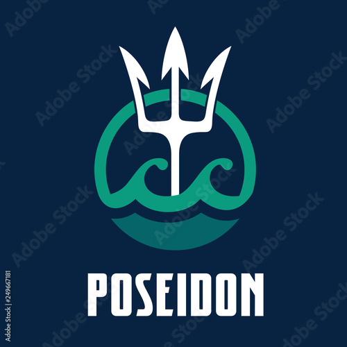Vector image of Poseidon's Trident
