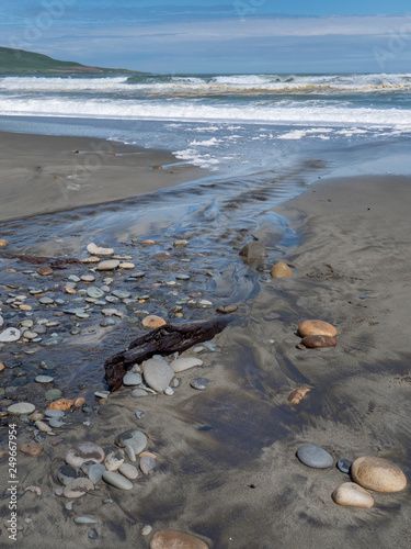 Orepuki coast. New Zealand. Clouds. Ocean. Beach photo