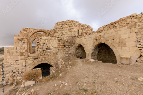 Ruins of crusaders castle Montreal (Shoubak or Shobak or Shawbak)