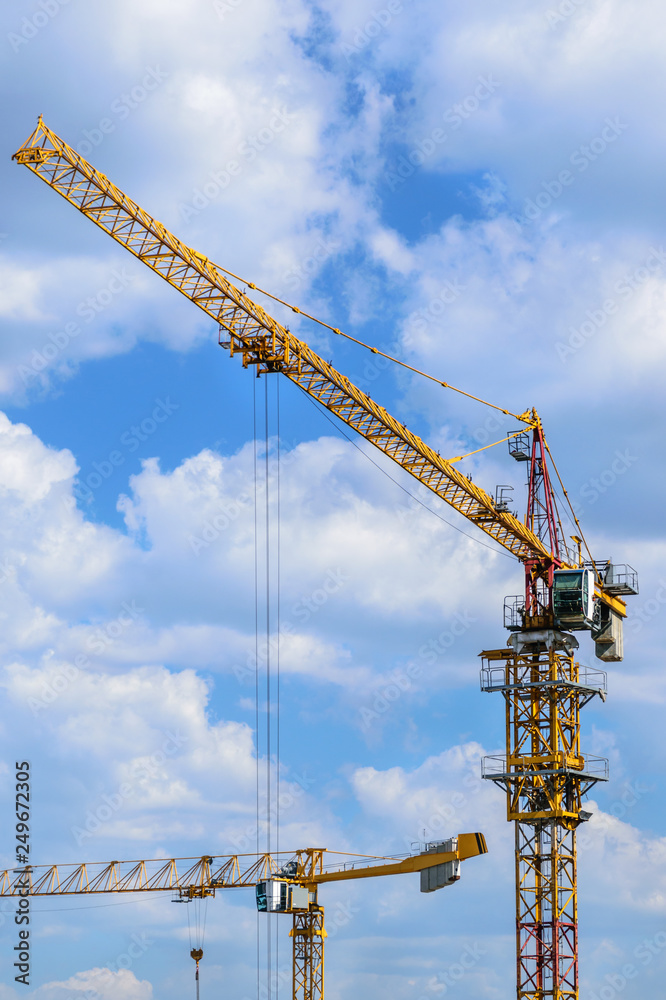 Two tower cranes Two tower cranes