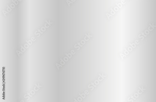 Realistic silver gradient texture. Shiny metal foil gradient. Vector illustration