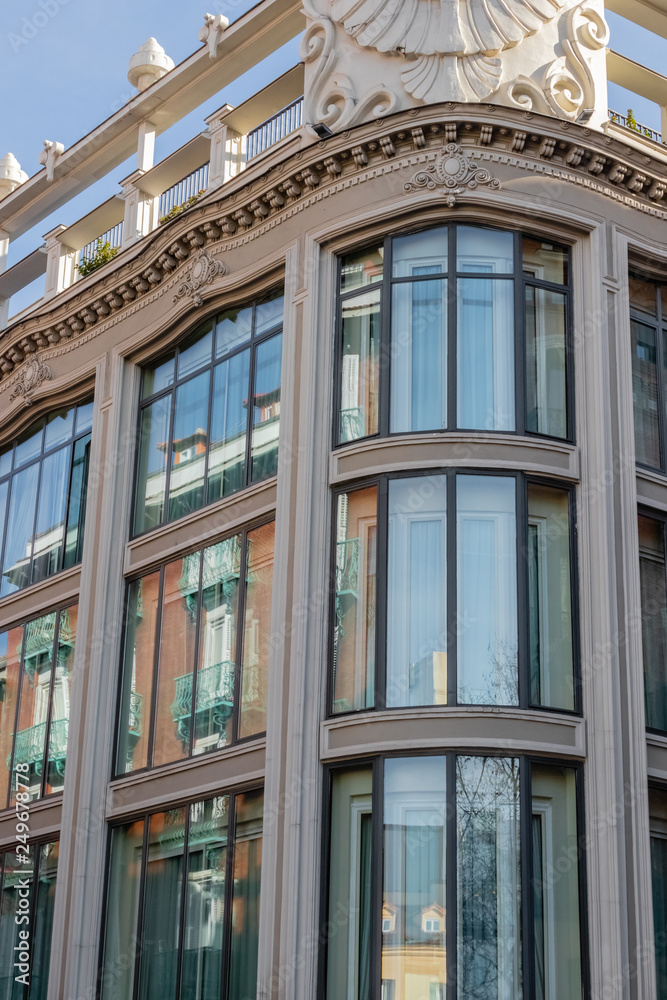 facade of building in Madrid