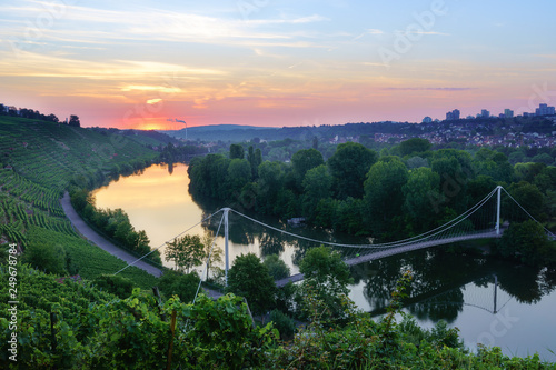Photos Neckar Sonnenaufgang max-eyth-see Stuttgart before everyone wakes up in the morn