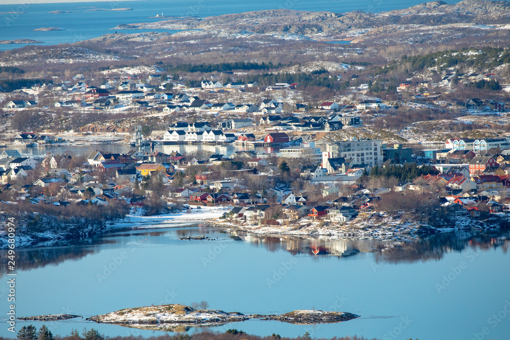 View of port of Brønnøysund