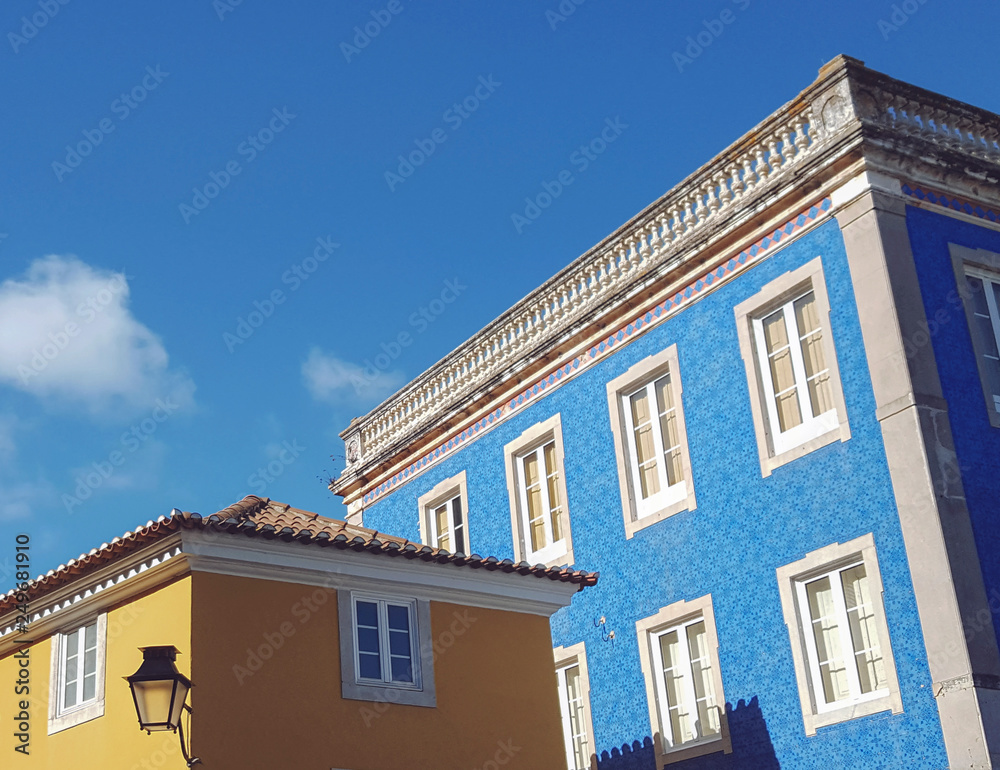Colorful architecture in Lisbon, Portugal. Sintra