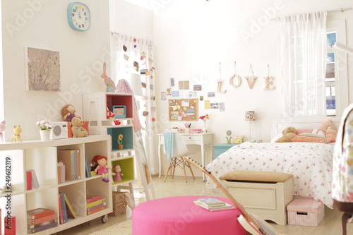 cute teen girl bedroom with decoration 3