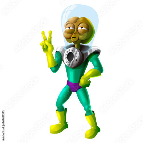 Alien peace and love sign
